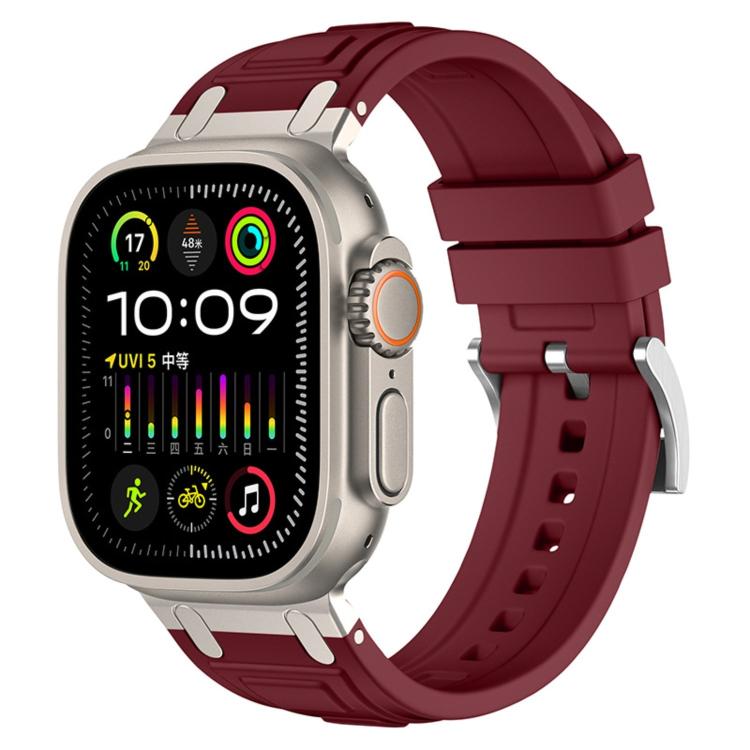 三層裝甲矽膠錶帶，適用於 Apple Watch 49mm / 46mm / 45mm / 44mm，適用於 Apple Watch 42mm / 41mm / 40mm / 38mm