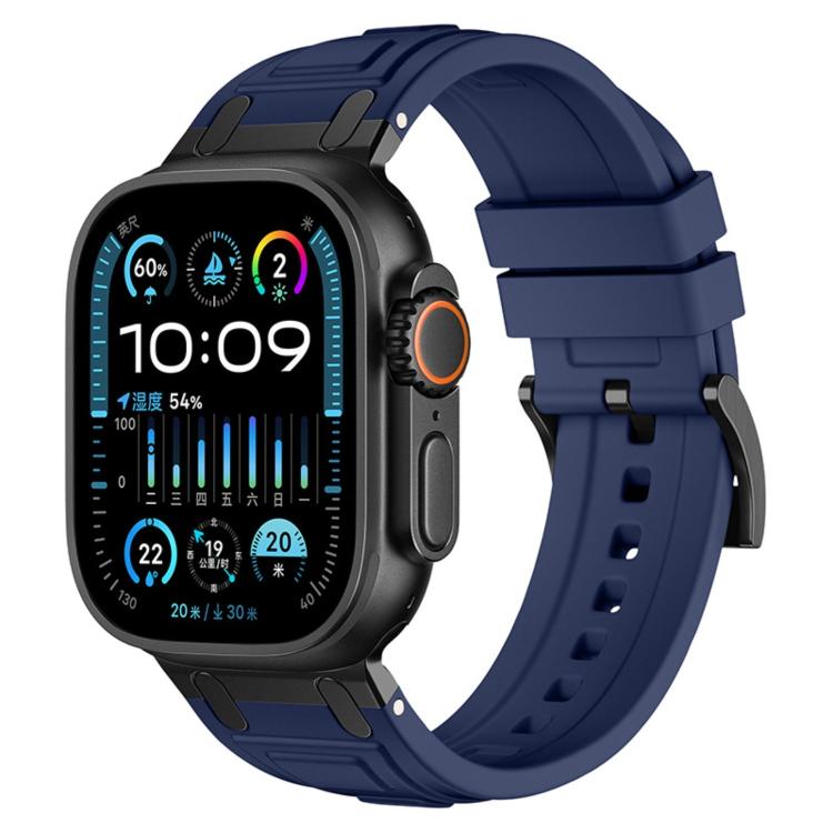 三層裝甲矽膠錶帶，適用於 Apple Watch 49mm / 46mm / 45mm / 44mm，適用於 Apple Watch 42mm / 41mm / 40mm / 38mm