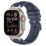 三層裝甲矽膠錶帶，適用於 Apple Watch 49mm / 46mm / 45mm / 44mm，適用於 Apple Watch 42mm / 41mm / 40mm / 38mm