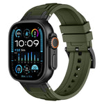 三層裝甲矽膠錶帶，適用於 Apple Watch 49mm / 46mm / 45mm / 44mm，適用於 Apple Watch 42mm / 41mm / 40mm / 38mm