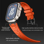 三層裝甲矽膠錶帶，適用於 Apple Watch 49mm / 46mm / 45mm / 44mm，適用於 Apple Watch 42mm / 41mm / 40mm / 38mm