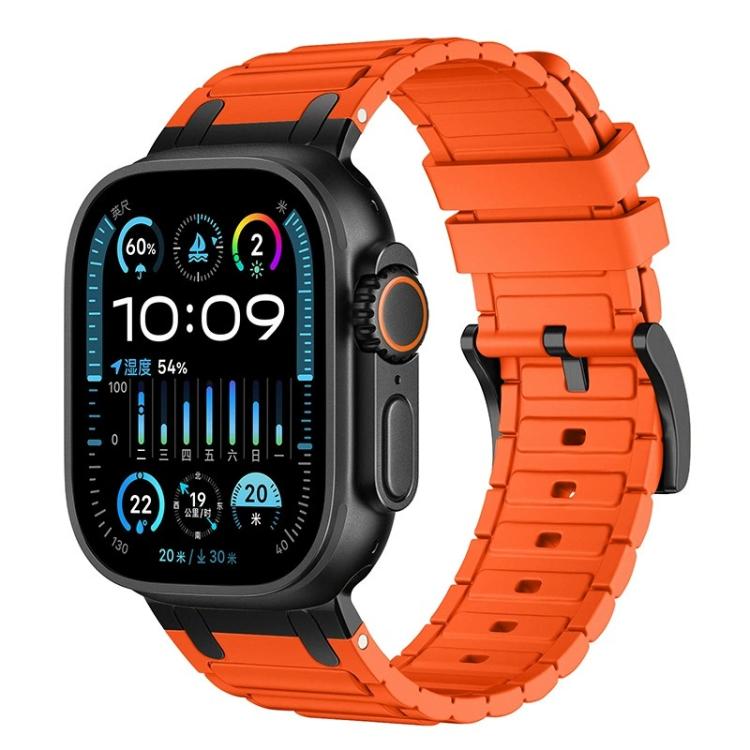 加強型 I 形紋理矽膠錶帶，適用於 Apple Watch 49mm / 46mm / 45mm / 44mm，適用於 Apple Watch 42mm / 41mm / 40mm / 38mm