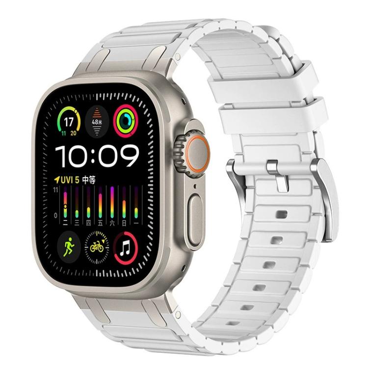 加強型 I 形紋理矽膠錶帶，適用於 Apple Watch 49mm / 46mm / 45mm / 44mm，適用於 Apple Watch 42mm / 41mm / 40mm / 38mm