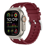 加強型 I 形紋理矽膠錶帶，適用於 Apple Watch 49mm / 46mm / 45mm / 44mm，適用於 Apple Watch 42mm / 41mm / 40mm / 38mm