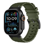 加強型 I 形紋理矽膠錶帶，適用於 Apple Watch 49mm / 46mm / 45mm / 44mm，適用於 Apple Watch 42mm / 41mm / 40mm / 38mm