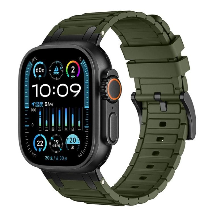 加強型 I 形紋理矽膠錶帶，適用於 Apple Watch 49mm / 46mm / 45mm / 44mm，適用於 Apple Watch 42mm / 41mm / 40mm / 38mm