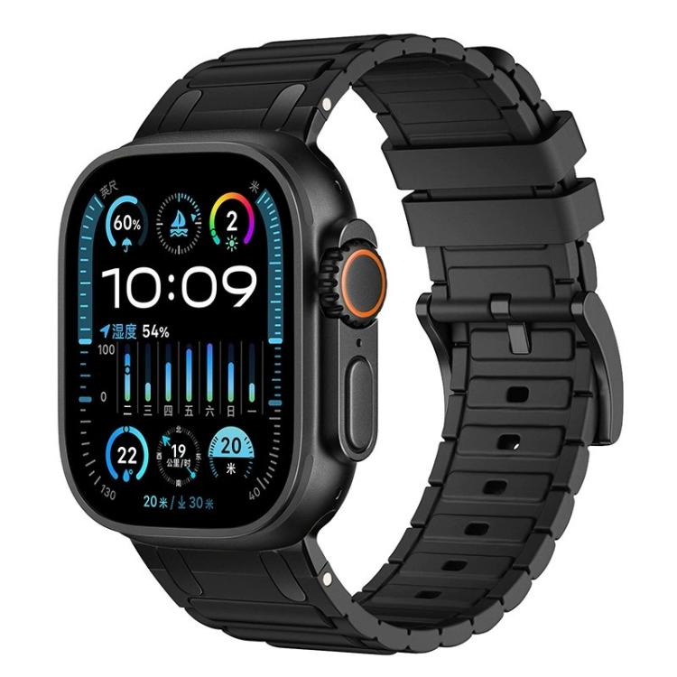 加強型 I 形紋理矽膠錶帶，適用於 Apple Watch 49mm / 46mm / 45mm / 44mm，適用於 Apple Watch 42mm / 41mm / 40mm / 38mm