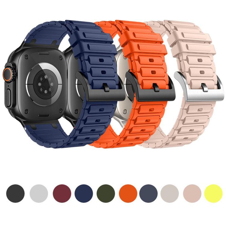 加強型 I 形紋理矽膠錶帶，適用於 Apple Watch 49mm / 46mm / 45mm / 44mm，適用於 Apple Watch 42mm / 41mm / 40mm / 38mm