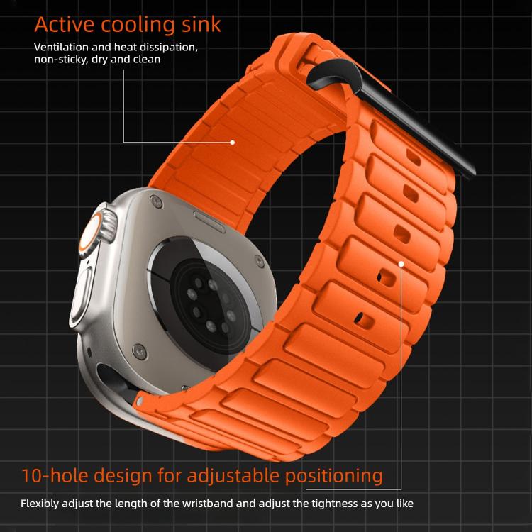 加強型 I 形紋理矽膠錶帶，適用於 Apple Watch 49mm / 46mm / 45mm / 44mm，適用於 Apple Watch 42mm / 41mm / 40mm / 38mm