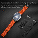 加強型 I 形紋理矽膠錶帶，適用於 Apple Watch 49mm / 46mm / 45mm / 44mm，適用於 Apple Watch 42mm / 41mm / 40mm / 38mm