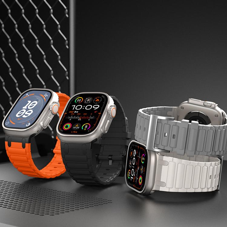 加強型 I 形紋理矽膠錶帶，適用於 Apple Watch 49mm / 46mm / 45mm / 44mm，適用於 Apple Watch 42mm / 41mm / 40mm / 38mm