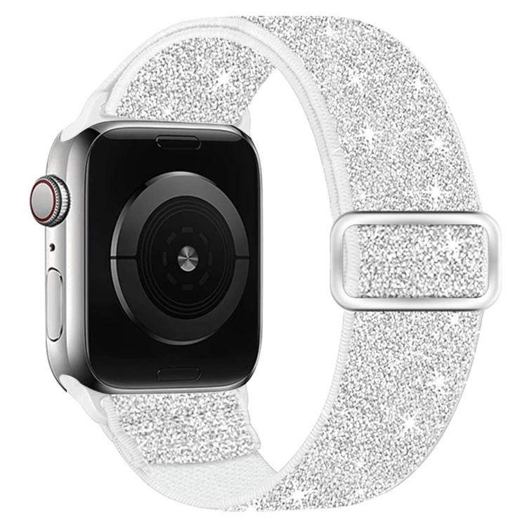 閃粉彈性尼龍錶帶，適用於 Apple Watch 49mm / 46mm / 45mm / 44mm，適用於 Apple Watch 42mm / 41mm / 40mm / 38mm