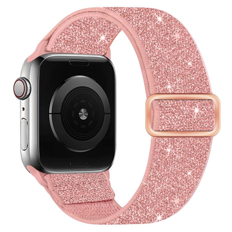 閃粉彈性尼龍錶帶，適用於 Apple Watch 49mm / 46mm / 45mm / 44mm，適用於 Apple Watch 42mm / 41mm / 40mm / 38mm