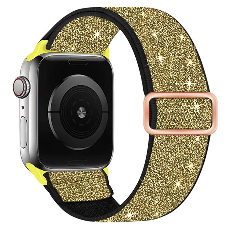 閃粉彈性尼龍錶帶，適用於 Apple Watch 49mm / 46mm / 45mm / 44mm，適用於 Apple Watch 42mm / 41mm / 40mm / 38mm