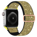 閃粉彈性尼龍錶帶，適用於 Apple Watch 49mm / 46mm / 45mm / 44mm，適用於 Apple Watch 42mm / 41mm / 40mm / 38mm