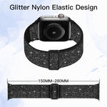 閃粉彈性尼龍錶帶，適用於 Apple Watch 49mm / 46mm / 45mm / 44mm，適用於 Apple Watch 42mm / 41mm / 40mm / 38mm