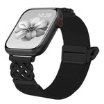中國結磁扣斜紋彈性尼龍錶帶，適用於 Apple Watch 49mm / 46mm / 45mm / 44mm，適用於 Apple Watch 42mm / 41mm / 40mm / 38mm