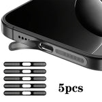 5件組高密度金屬一體式揚聲器防塵蓋，適用於 iPhone 17 Pro Max，適用於 iPhone 17 Pro