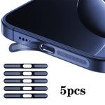 5件組高密度金屬一體式揚聲器防塵蓋，適用於 iPhone 17 Pro Max，適用於 iPhone 17 Pro