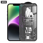 10片裝3D大弧邊電鍍防爆抗刮全屏高清鋼化玻璃膜，適用於 iPhone 17 Pro Max、iPhone 17 Pro、iPhone 17、iPhone Air、iPhone 16 Pro Max、iPhone 16 Pro、iPhone 16