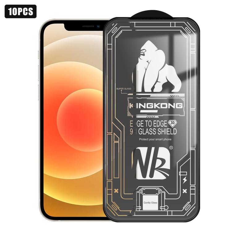10片裝3D大弧邊電鍍防爆抗刮全屏高清鋼化玻璃膜，適用於 iPhone 17 Pro Max、iPhone 17 Pro、iPhone 17、iPhone Air、iPhone 16 Pro Max、iPhone 16 Pro、iPhone 16
