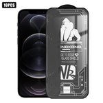 10片裝3D大弧邊電鍍防爆抗刮全屏高清鋼化玻璃膜，適用於 iPhone 17 Pro Max、iPhone 17 Pro、iPhone 17、iPhone Air、iPhone 16 Pro Max、iPhone 16 Pro、iPhone 16