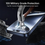 10片裝3D大弧邊電鍍防爆抗刮全屏高清鋼化玻璃膜，適用於 iPhone 17 Pro Max、iPhone 17 Pro、iPhone 17、iPhone Air、iPhone 16 Pro Max、iPhone 16 Pro、iPhone 16