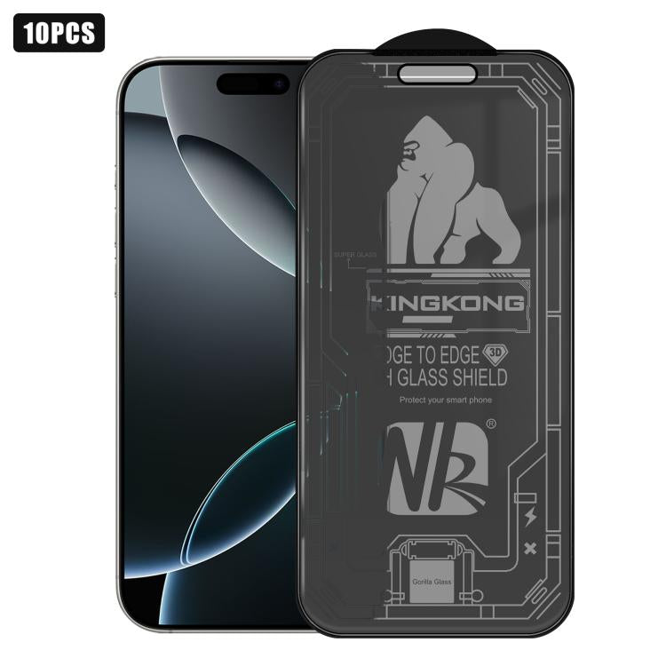 10片裝3D大弧邊電鍍防爆抗刮全屏360度隱私鋼化玻璃膜，適用於 iPhone 17 Pro Max、iPhone 17 Pro、iPhone 17、iPhone Air、iPhone 16 Pro Max、iPhone 16 Pro、iPhone 16