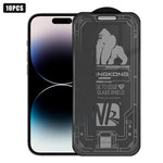 10片裝3D大弧邊電鍍防爆抗刮全屏360度隱私鋼化玻璃膜，適用於 iPhone 17 Pro Max、iPhone 17 Pro、iPhone 17、iPhone Air、iPhone 16 Pro Max、iPhone 16 Pro、iPhone 16