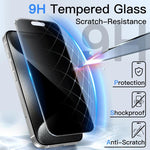 10片裝3D大弧邊電鍍防爆抗刮全屏360度隱私鋼化玻璃膜，適用於 iPhone 17 Pro Max、iPhone 17 Pro、iPhone 17、iPhone Air、iPhone 16 Pro Max、iPhone 16 Pro、iPhone 16