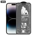 10片裝3D大弧邊電鍍防爆抗刮全屏磨砂高清鋼化玻璃膜，適用於 iPhone 17 Pro Max、iPhone 17 Pro、iPhone 17、iPhone Air、iPhone 16 Pro Max、iPhone 16 Pro、iPhone 16