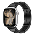 多面橡膠鑲嵌不鏽鋼錶帶，適用於 Apple Watch 46mm / 49mm / 45mm / 44mm，適用於 Apple Watch 42mm / 41mm / 40mm / 38mm