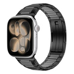 多面橡膠鑲嵌不鏽鋼錶帶，適用於 Apple Watch 46mm / 49mm / 45mm / 44mm，適用於 Apple Watch 42mm / 41mm / 40mm / 38mm