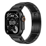 多面橡膠鑲嵌不鏽鋼錶帶，適用於 Apple Watch 46mm / 49mm / 45mm / 44mm，適用於 Apple Watch 42mm / 41mm / 40mm / 38mm