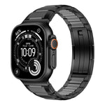多面橡膠鑲嵌不鏽鋼錶帶，適用於 Apple Watch 46mm / 49mm / 45mm / 44mm，適用於 Apple Watch 42mm / 41mm / 40mm / 38mm