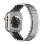 曲面雙色側釋放不鏽鋼錶帶，適用於 Apple Watch 49mm / 46mm / 45mm / 44mm，適用於 Apple Watch 42mm / 41mm / 40mm / 38mm
