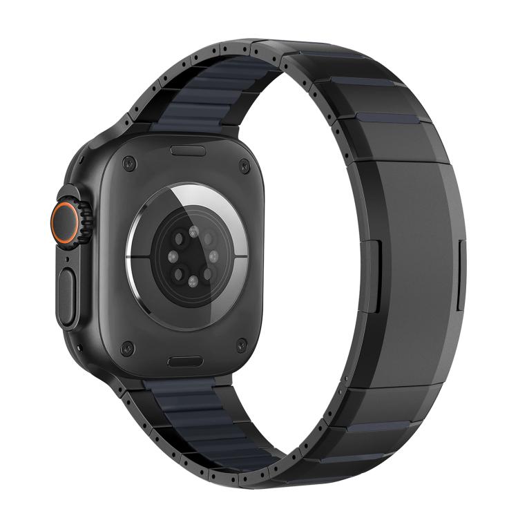 曲面雙色側釋放不鏽鋼錶帶，適用於 Apple Watch 49mm / 46mm / 45mm / 44mm，適用於 Apple Watch 42mm / 41mm / 40mm / 38mm