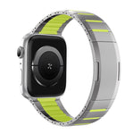 曲面雙色側釋放不鏽鋼錶帶，適用於 Apple Watch 49mm / 46mm / 45mm / 44mm，適用於 Apple Watch 42mm / 41mm / 40mm / 38mm