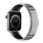 曲面雙色側釋放不鏽鋼錶帶，適用於 Apple Watch 49mm / 46mm / 45mm / 44mm，適用於 Apple Watch 42mm / 41mm / 40mm / 38mm