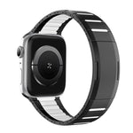 曲面雙色側釋放不鏽鋼錶帶，適用於 Apple Watch 49mm / 46mm / 45mm / 44mm，適用於 Apple Watch 42mm / 41mm / 40mm / 38mm