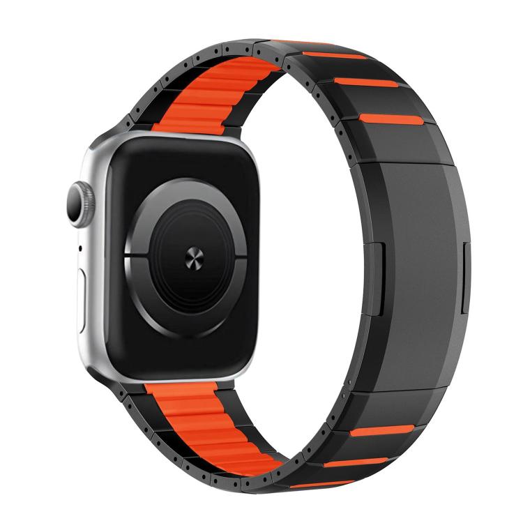 曲面雙色側釋放不鏽鋼錶帶，適用於 Apple Watch 49mm / 46mm / 45mm / 44mm，適用於 Apple Watch 42mm / 41mm / 40mm / 38mm