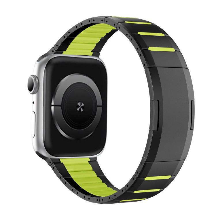 曲面雙色側釋放不鏽鋼錶帶，適用於 Apple Watch 49mm / 46mm / 45mm / 44mm，適用於 Apple Watch 42mm / 41mm / 40mm / 38mm