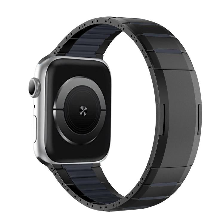 曲面雙色側釋放不鏽鋼錶帶，適用於 Apple Watch 49mm / 46mm / 45mm / 44mm，適用於 Apple Watch 42mm / 41mm / 40mm / 38mm