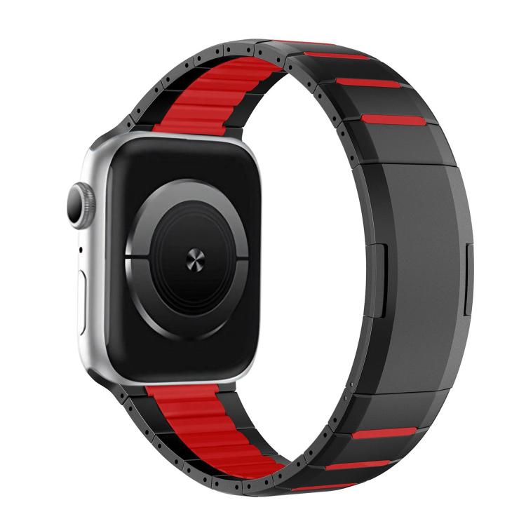 曲面雙色側釋放不鏽鋼錶帶，適用於 Apple Watch 49mm / 46mm / 45mm / 44mm，適用於 Apple Watch 42mm / 41mm / 40mm / 38mm