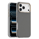 Mocome 凱夫拉碳纖維紋理磁吸防震手機殼，適用於 iPhone 17 Pro Max