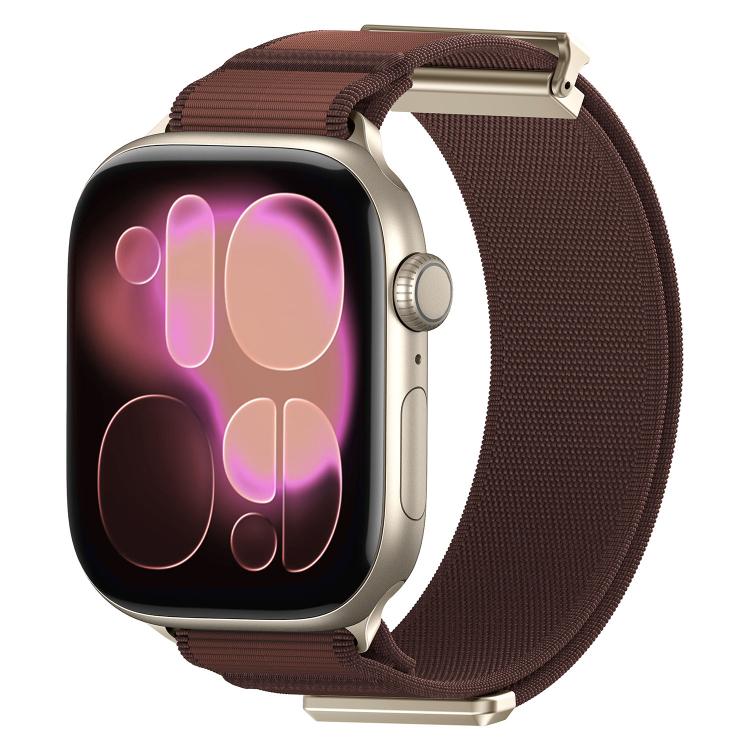 雙關節磁性金屬錶頭尼龍錶帶，適用於 Apple Watch 49mm / 46mm / 45mm / 44mm，適用於 Apple Watch 42mm / 41mm / 40mm / 38mm