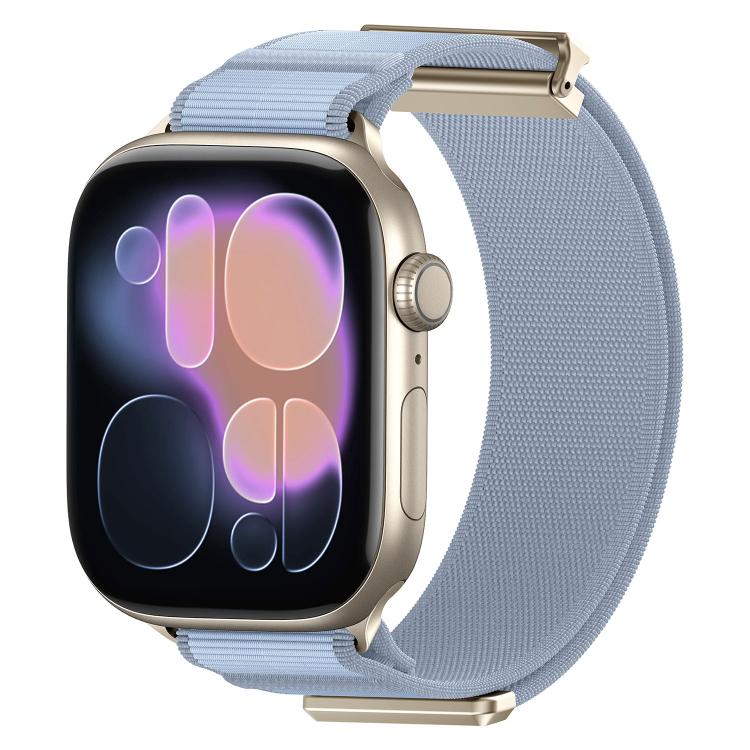 雙關節磁性金屬錶頭尼龍錶帶，適用於 Apple Watch 49mm / 46mm / 45mm / 44mm，適用於 Apple Watch 42mm / 41mm / 40mm / 38mm