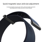 雙關節磁性金屬錶頭尼龍錶帶，適用於 Apple Watch 49mm / 46mm / 45mm / 44mm，適用於 Apple Watch 42mm / 41mm / 40mm / 38mm