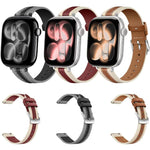 複合縫線真皮錶帶，適用於 Apple Watch 46mm / 49mm / 45mm / 44mm，適用於 Apple Watch 42mm / 41mm / 40mm / 38mm