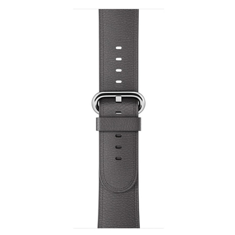 Classic Button Leather Wrist Strap Watch Band for Apple Watch Series 3 & 2 & 1 42mm